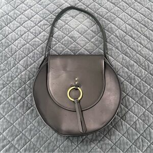 Hemlock And Hyde Phoebe Shoulder Bag Crossbody Purse Leather Gold Black